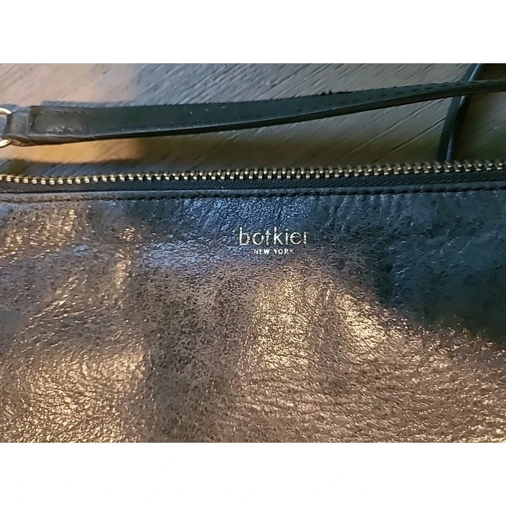 BOTKIER Soft Black Leather TRIGGER Stud Satchel Shoulder‎ Bag